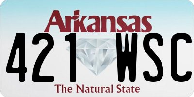 AR license plate 421WSC