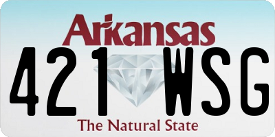 AR license plate 421WSG