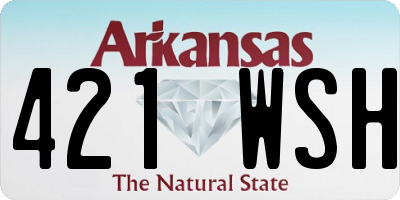 AR license plate 421WSH
