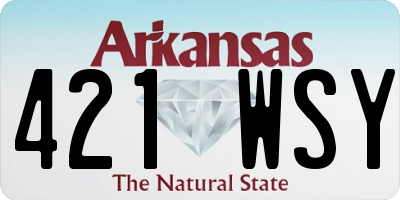 AR license plate 421WSY