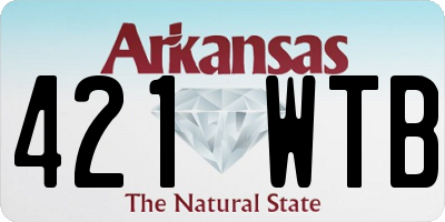 AR license plate 421WTB