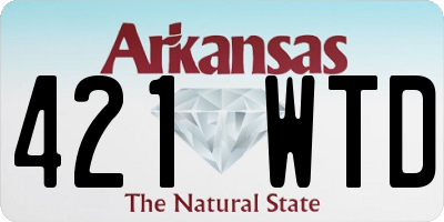 AR license plate 421WTD
