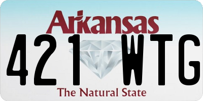 AR license plate 421WTG