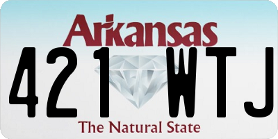 AR license plate 421WTJ