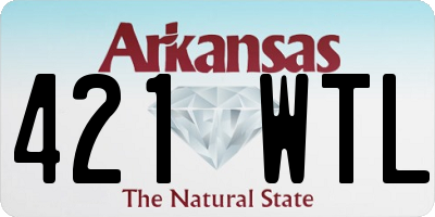 AR license plate 421WTL