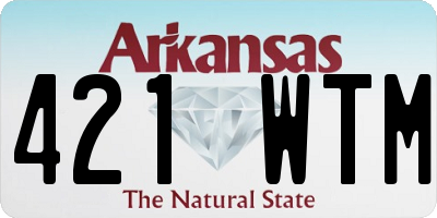 AR license plate 421WTM