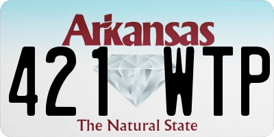 AR license plate 421WTP