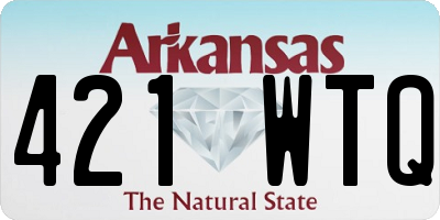 AR license plate 421WTQ