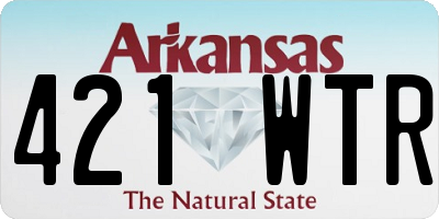 AR license plate 421WTR