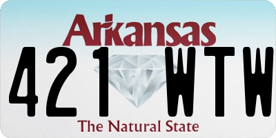 AR license plate 421WTW