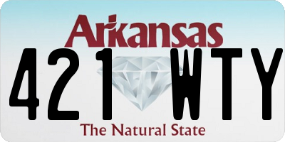 AR license plate 421WTY