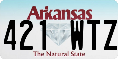 AR license plate 421WTZ