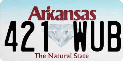 AR license plate 421WUB