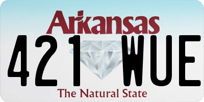 AR license plate 421WUE