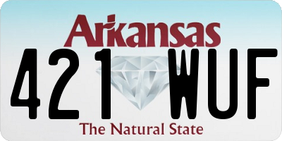 AR license plate 421WUF