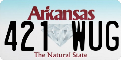 AR license plate 421WUG