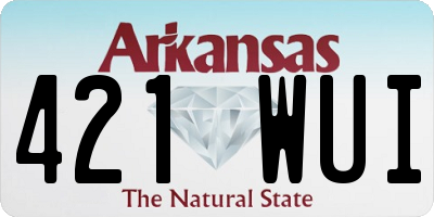 AR license plate 421WUI