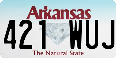 AR license plate 421WUJ