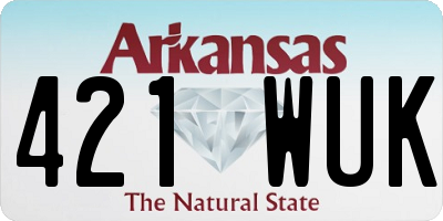 AR license plate 421WUK