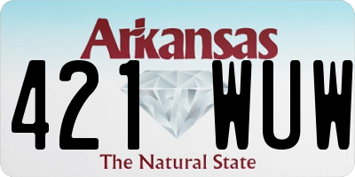 AR license plate 421WUW