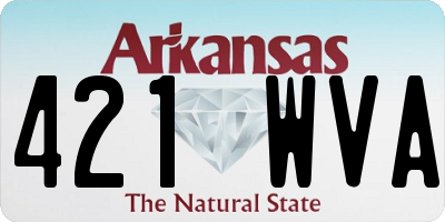 AR license plate 421WVA