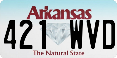 AR license plate 421WVD