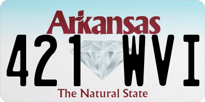 AR license plate 421WVI