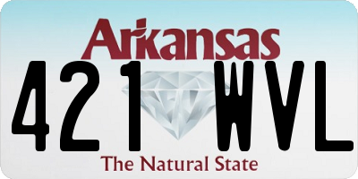 AR license plate 421WVL