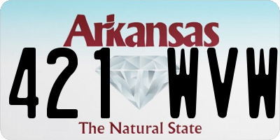 AR license plate 421WVW