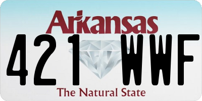 AR license plate 421WWF