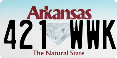 AR license plate 421WWK