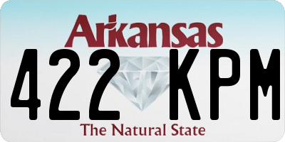 AR license plate 422KPM