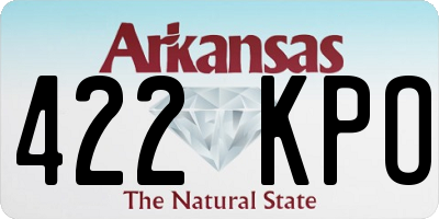 AR license plate 422KPO