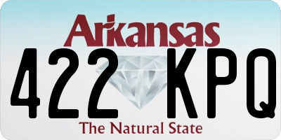 AR license plate 422KPQ