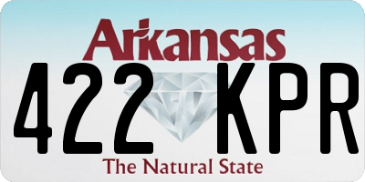 AR license plate 422KPR