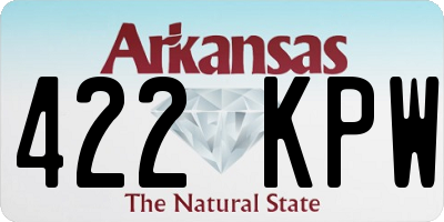 AR license plate 422KPW