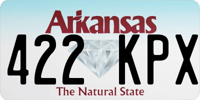 AR license plate 422KPX