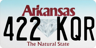 AR license plate 422KQR
