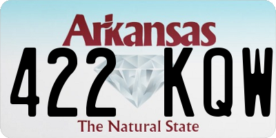 AR license plate 422KQW