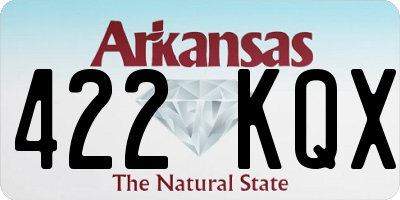 AR license plate 422KQX