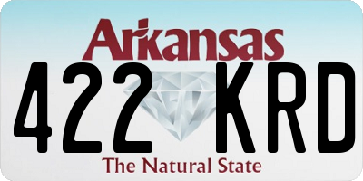 AR license plate 422KRD