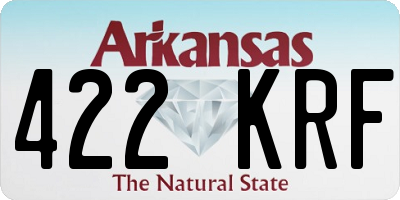 AR license plate 422KRF