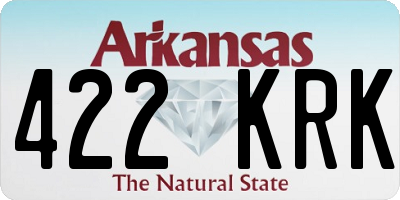 AR license plate 422KRK