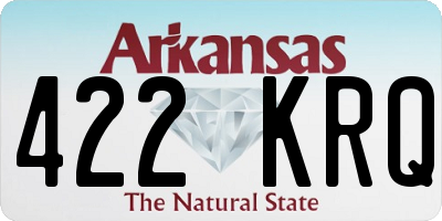 AR license plate 422KRQ