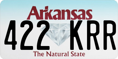 AR license plate 422KRR