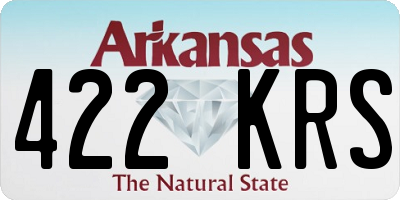 AR license plate 422KRS