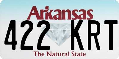 AR license plate 422KRT