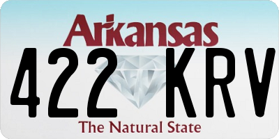 AR license plate 422KRV