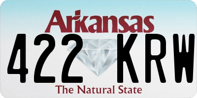 AR license plate 422KRW