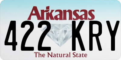 AR license plate 422KRY